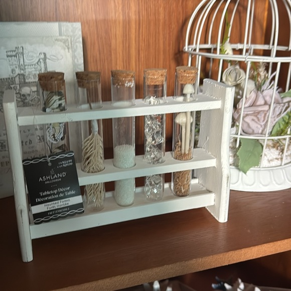 Halloween 9" White Test Tubes Decoration by Ashland® Wood Magic Forest Witch - Picture 5 of 5